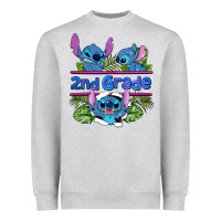 Heather Grey preview flower stitch 2nd grade Heavyweight Sweatshirt - AdoDesignShop