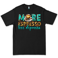 Black more espresso less depresso western Premium Tee - texasbilliewilder