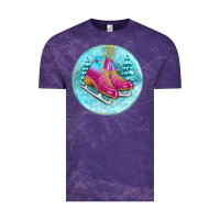 Cloud Purple ice skate christmas ornament Vintage Tee - BundleAndBundleShop