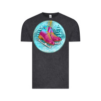 Vintage Black ice skate christmas ornament Vintage Tee - BundleAndBundleShop
