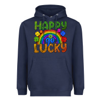 Navy Western Happy Go Lucky LGBTQ+ Heavyweight Hoodie - BundleAndBundleShop