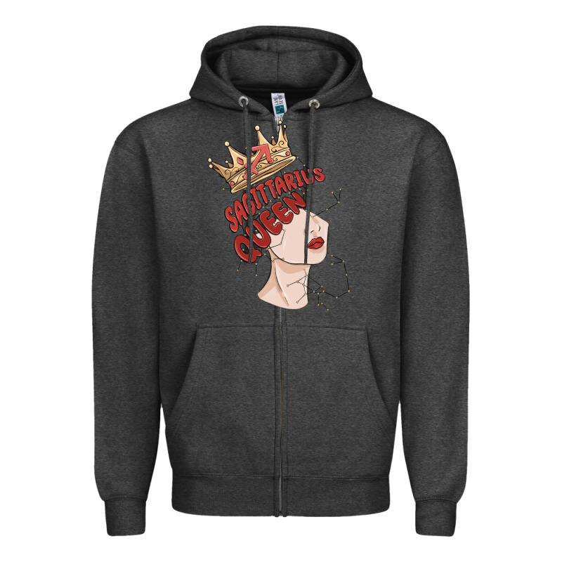 Sagittarius Queen Zipper Hoodie by MaliasSmallBusiness | Teevron