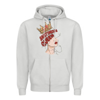 Dove Grey sagittarius queen Zipper Hoodie - MaliasSmallBusiness