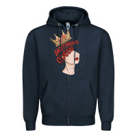 Navy sagittarius queen Zipper Hoodie - MaliasSmallBusiness