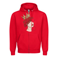Red sagittarius queen Zipper Hoodie - MaliasSmallBusiness