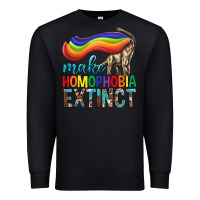 Black Lgbtq Make Homophobia Extinct Premium Sweatshirt - BundleAndBundleShop