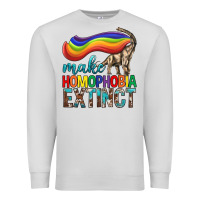 Dove Grey Lgbtq Make Homophobia Extinct Premium Sweatshirt - BundleAndBundleShop