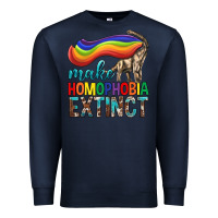 Navy Lgbtq Make Homophobia Extinct Premium Sweatshirt - BundleAndBundleShop