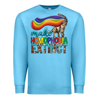 Ocean Blue Lgbtq Make Homophobia Extinct Premium Sweatshirt - BundleAndBundleShop