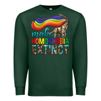 Sports Green Lgbtq Make Homophobia Extinct Premium Sweatshirt - BundleAndBundleShop