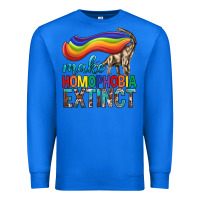 True Royal Lgbtq Make Homophobia Extinct Premium Sweatshirt - BundleAndBundleShop