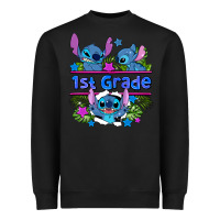 Black preview flower stitch 1st grade Heavyweight Sweatshirt - AdoDesignShop