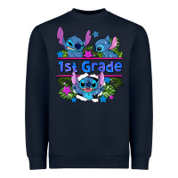 Navy preview flower stitch 1st grade Heavyweight Sweatshirt - AdoDesignShop