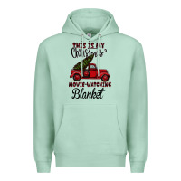 Seafoam Christmas Movie Watching Blanket Premium Hoodie - Bettercallsaul