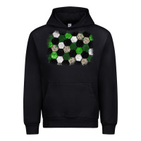 Black Soccer leopard glitter background Urban Hoodie - HowdyJamesFarm