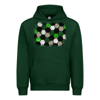 Foreset Green Soccer leopard glitter background Urban Hoodie - HowdyJamesFarm