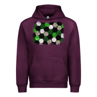 Mauve Wine Soccer leopard glitter background Urban Hoodie - HowdyJamesFarm