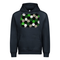Navy Soccer leopard glitter background Urban Hoodie - HowdyJamesFarm