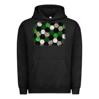 Pigment Black Soccer leopard glitter background Urban Hoodie - HowdyJamesFarm