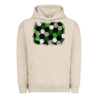 Pigment French Oak Soccer leopard glitter background Urban Hoodie - HowdyJamesFarm