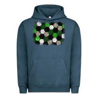 Pigment Midnight Navy Soccer leopard glitter background Urban Hoodie - HowdyJamesFarm