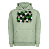 Pigment Oil Green Soccer leopard glitter background Urban Hoodie - HowdyJamesFarm