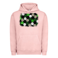 Pigment Salmon Soccer leopard glitter background Urban Hoodie - HowdyJamesFarm