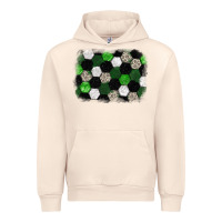 Sandshell Soccer leopard glitter background Urban Hoodie - HowdyJamesFarm