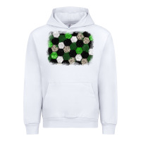 White Soccer leopard glitter background Urban Hoodie - HowdyJamesFarm