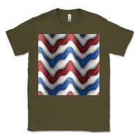 Army Green 4th july stripes seamless pattern Classic Tee - BundleAndBundleShop