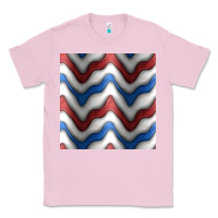 Bubblegum Pink 4th july stripes seamless pattern Classic Tee - BundleAndBundleShop