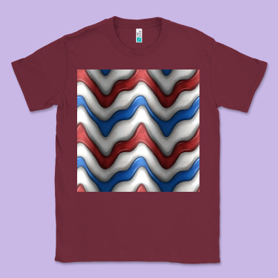4th July Stripes Seamless Pattern Classic Tee Designed By Bundleandbundleshop