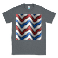 Charcoal Heather 4th july stripes seamless pattern Classic Tee - BundleAndBundleShop