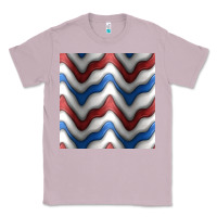 Lilac 4th july stripes seamless pattern Classic Tee - BundleAndBundleShop