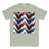 Matcha 4th july stripes seamless pattern Classic Tee - BundleAndBundleShop