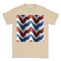 Mushroom 4th july stripes seamless pattern Classic Tee - BundleAndBundleShop
