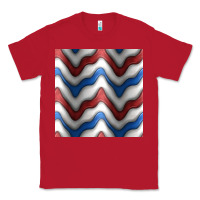 Red 4th july stripes seamless pattern Classic Tee - BundleAndBundleShop