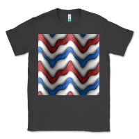 Smoke 4th july stripes seamless pattern Classic Tee - BundleAndBundleShop