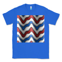 True Royal 4th july stripes seamless pattern Classic Tee - BundleAndBundleShop