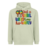 Matcha Just A Girl Who Loves Her Wifey Heavyweight Hoodie - BundleAndBundleShop