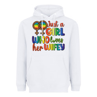 Just A Girl Who Loves Her Wifey Heavyweight Hoodie | Teevron