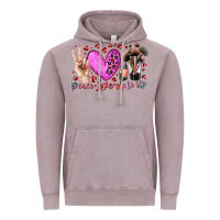 Vintage Zinc peace love makeup Vintage Hoodie - RacoonDesign