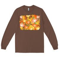 Chestnut fall pumpkin background Long Sleeve Tee - AdoDesignShop