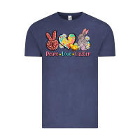 Vintage Denim peace love easter Vintage Tee - AdoDesignShop