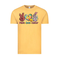 Vintage Mustard peace love easter Vintage Tee - AdoDesignShop