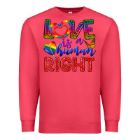 Cardinal Love İs a Human Right Premium Sweatshirt - BundleAndBundleShop