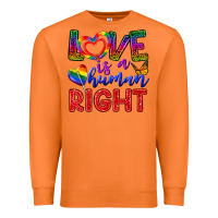 Carrot Love İs a Human Right Premium Sweatshirt - BundleAndBundleShop