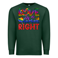 Sports Green Love İs a Human Right Premium Sweatshirt - BundleAndBundleShop