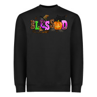 Black halloween blessed Heavyweight Sweatshirt - AdoDesignShop