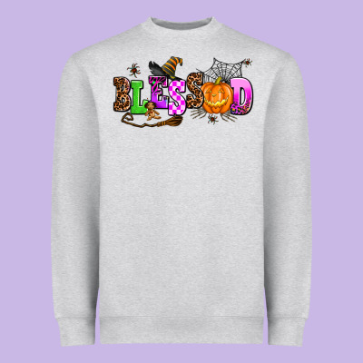 Halloween Blessed Heavyweight Sweatshirt Designed By Adodesignshop